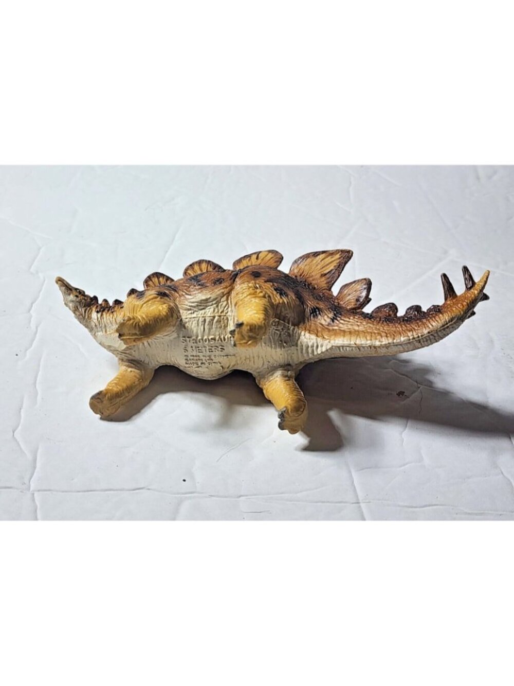 Safari Ltd Carnegie Stegosaurus Dinosaur Figure Rubber Vintage 1988 5 Meters 6"‎ - Picture 6 of 6